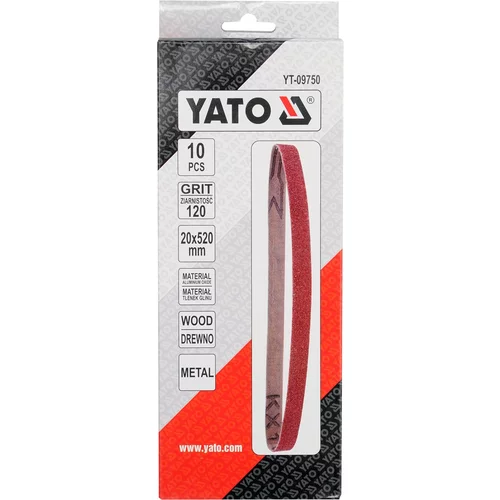 YATO Nekonečný brúsny pás P120 20x520mm 10ks (YATO náradie) - obr. 2