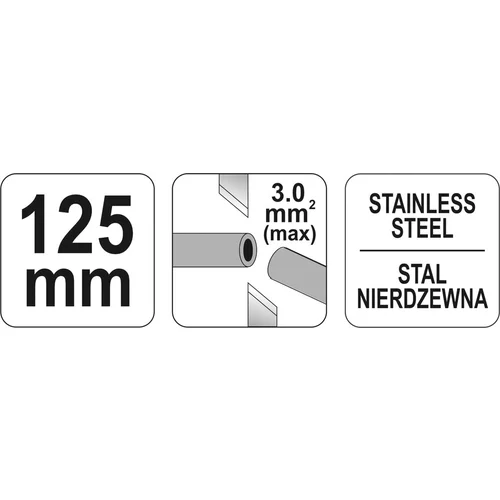 Kliešte elektrikárske 125 mm oceľové /YATO/ - obr. 2
