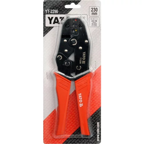 YATO Konektorové kliešte 230mm, 22-10(AWG), 0,5-6,00mm2 (YATO náradie) - obr. 1