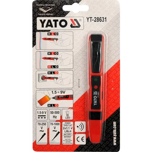 Skúšačka napätia 70-1000V ~, 1,5-9V = /YATO/ - obr. 1