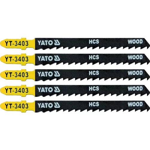 YATO Pílový list do priamočiarej píly 100mm TPI6 sada 5 ks