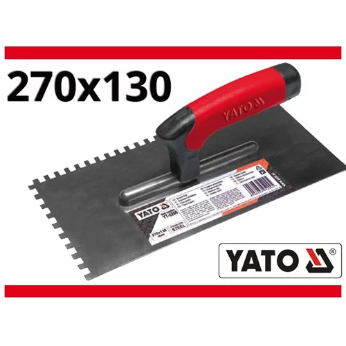 YATO Hladítko 270 x 130 mm zuby 8x8 mm (YATO náradie) - obr. 1