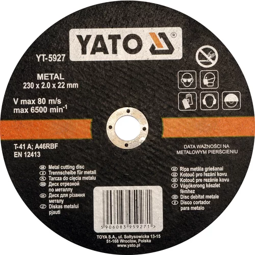 YATO Kotúč na kov 230 x 22 x 2,0 mm