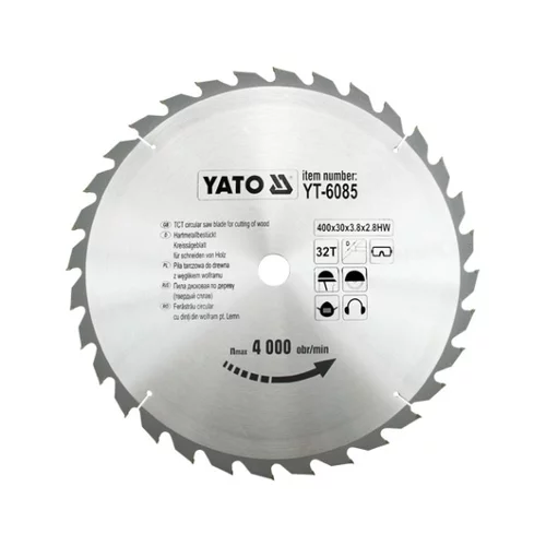 YATO Kotúč na drevo 400 x 30 mm 32z