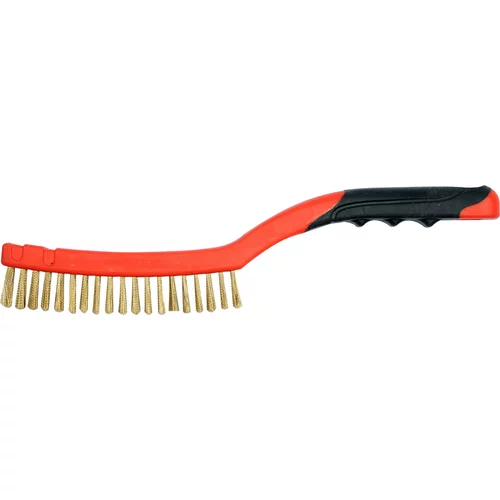 YATO Drôtená kefa ručná 340 mm mosadz-3 rady
