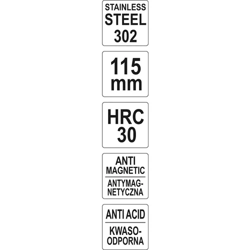 YATO Pinzeta 115 mm (zahnutá) (YATO náradie) - obr. 2