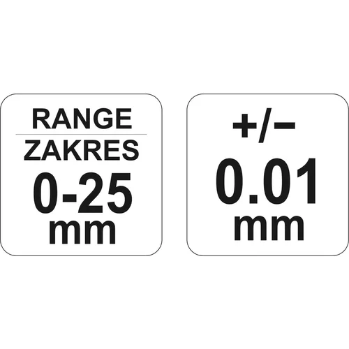 Mikrometer 0-25mm /YATO/ - obr. 4