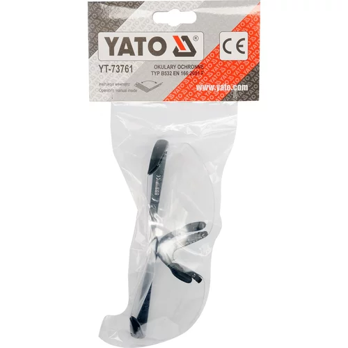 YATO Okuliare ochranné číre typ B532 (YATO náradie) - obr. 1