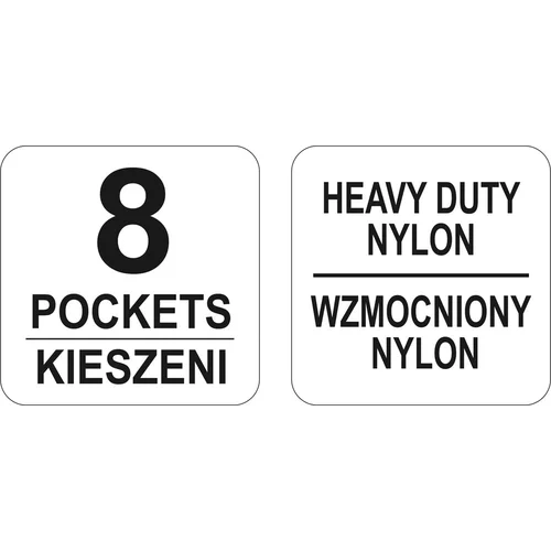 Vreckár za opasok na náradie 8 vreciek /YATO/ - obr. 2