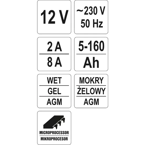YATO Nabíjačka elektronická s mikroprocesorom (YATO náradie) - obr. 3
