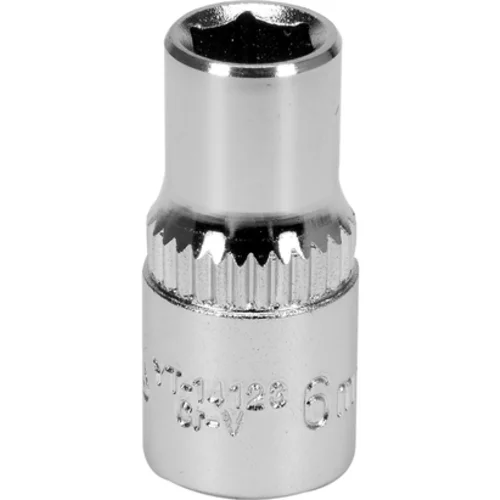 ZÁSUVKA 6MM 1/4'' 6-UHOLOVÁ CV KRÁTKA