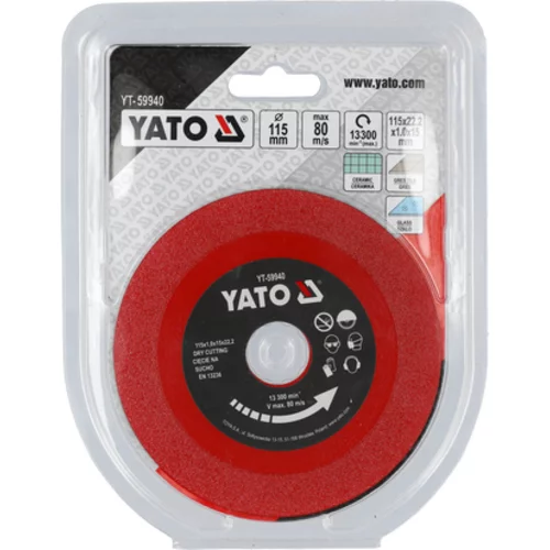 DIAMANTOVÁ ČEPIEĽ 125MM X 22,23MM /YATO/ - obr. 2