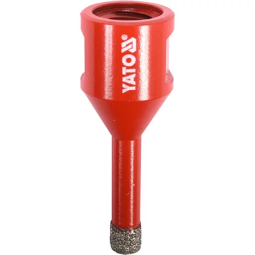 DIAMANTOVÝ VRTÁK DO KAMEŇA 8MM PRE VŔTANIE NA SUCHÚ S UHLOVOU BRÚSKOU /YATO/ - obr. 1