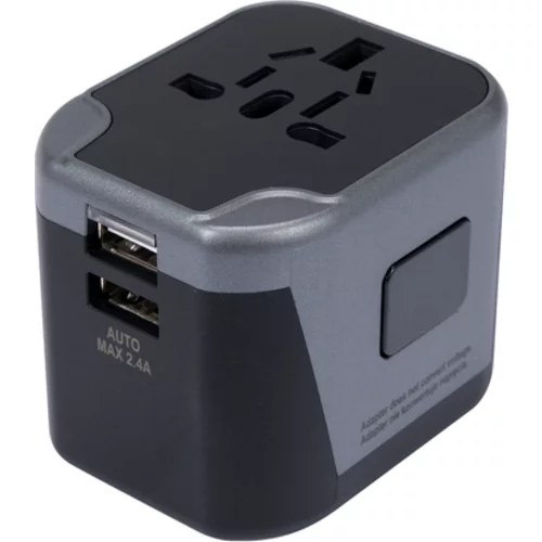 UNIVERZÁLNY CESTOVNÝ ADAPTÉR PRE VYŠE 150 KRAJÍN S 2 X USB NABÍJAČKOU 5V/2,4A /YATO/ - obr. 5