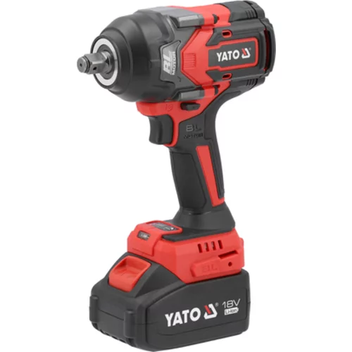 18V NÁRAZOVÝ KLÚČ 1/2'' 1200NM (4AH; BMC) PRE SKRUTKY M12-M24 S BEZKÚFOVÝM MOTOROM A NASTAVENÍM MOMENTU