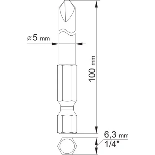 YATO Sada bitov 1/4