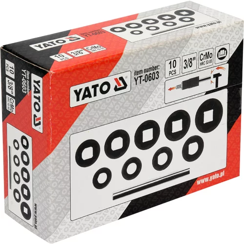 YATO Sada na vyťahovanie strhaných šróbov / skrutiek 10ks (YATO náradie) - obr. 5