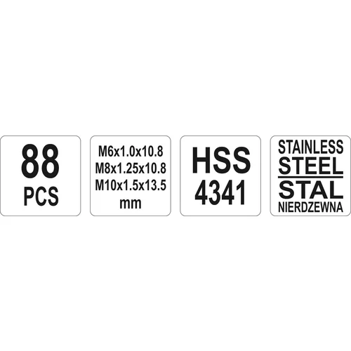 YATO Sada na opravu závitov M6 - M10 (YATO náradie) - obr. 3