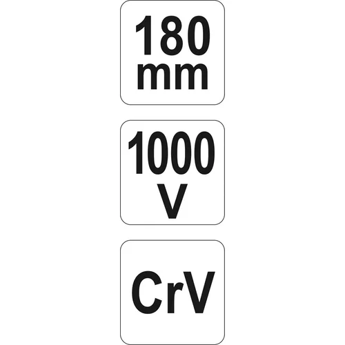Kliešte kombinované 180 mm VDE (1000V) /YATO/ - obr. 4
