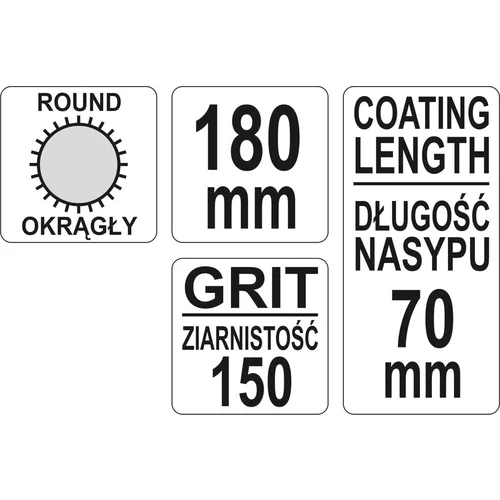 YATO Ihlový pilník diamantový kruhový 5x180x70 mm (YATO náradie) - obr. 1