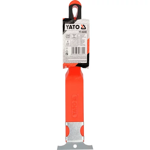 Drôtená kefa ručná 290 mm nerezová oceľ-4 rady /YATO/ - obr. 1