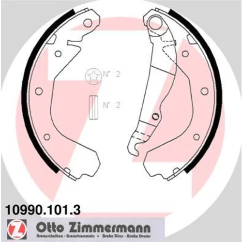 Sada brzdových čeľustí ZIMMERMANN 10990.101.3