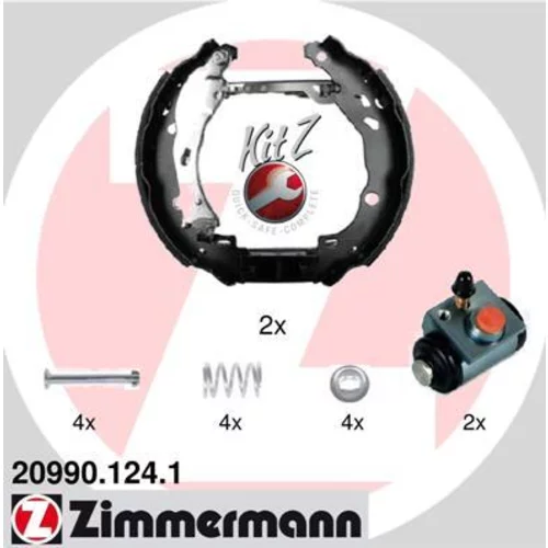 Sada brzdových čeľustí ZIMMERMANN 20990.124.1