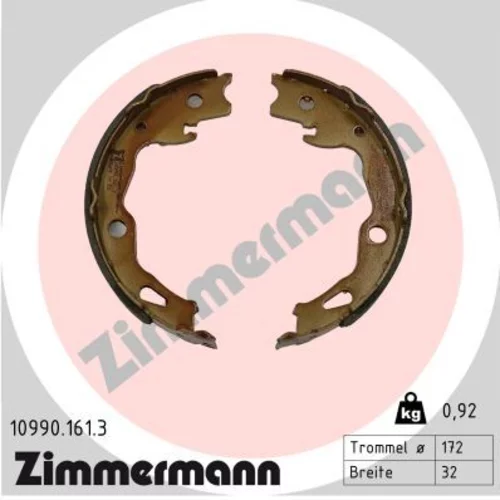 Sada brzdových čeľustí ZIMMERMANN 10990.161.3