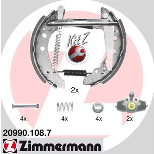 Sada brzdových čeľustí ZIMMERMANN 20990.108.7