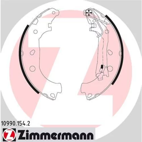 Sada brzdových čeľustí ZIMMERMANN 10990.154.2