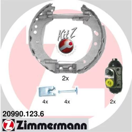 Sada brzdových čeľustí ZIMMERMANN 20990.123.6