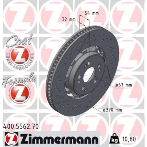 Brzdový kotúč ZIMMERMANN 400.5562.70