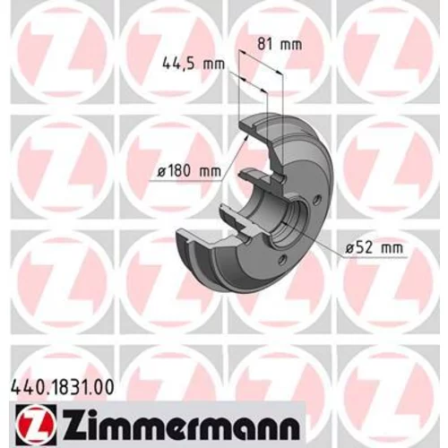 Brzdový bubon ZIMMERMANN 440.1831.00