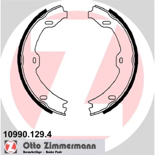 Sada brzd. čeľustí parkov. brzdy ZIMMERMANN 10990.129.4