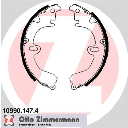 Sada brzdových čeľustí ZIMMERMANN 10990.147.4