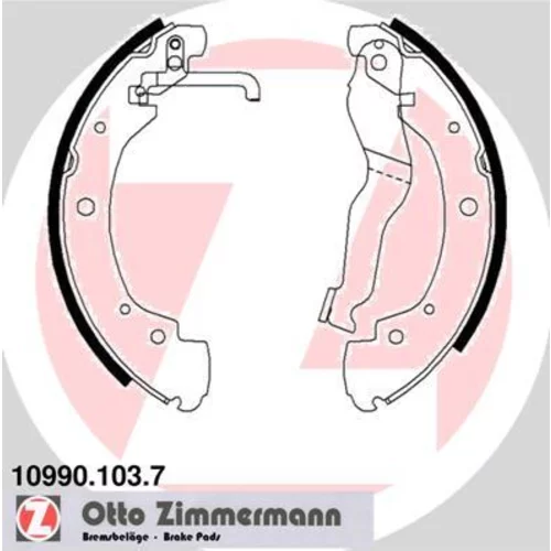 Sada brzdových čeľustí ZIMMERMANN 10990.103.7