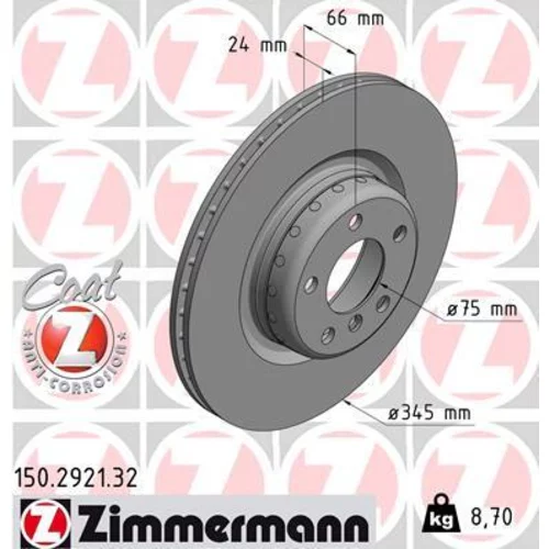 Brzdový kotúč 150.2921.32 /Zimmermann/