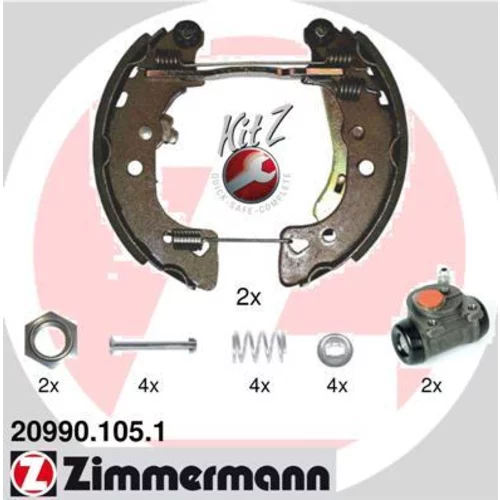 Sada brzdových čeľustí ZIMMERMANN 20990.105.1