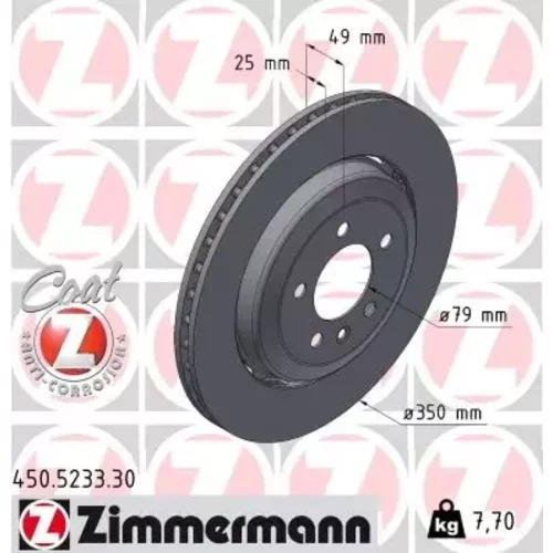 Brzdový kotúč ZIMMERMANN 450.5233.30