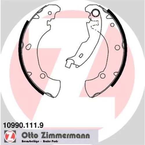 Sada brzdových čeľustí ZIMMERMANN 10990.111.9