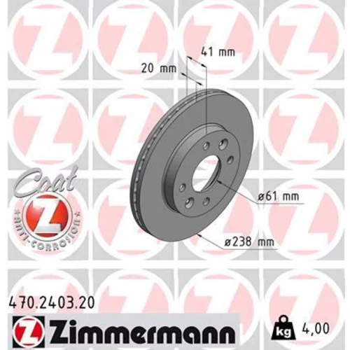 Brzdový kotúč ZIMMERMANN 470.2403.20