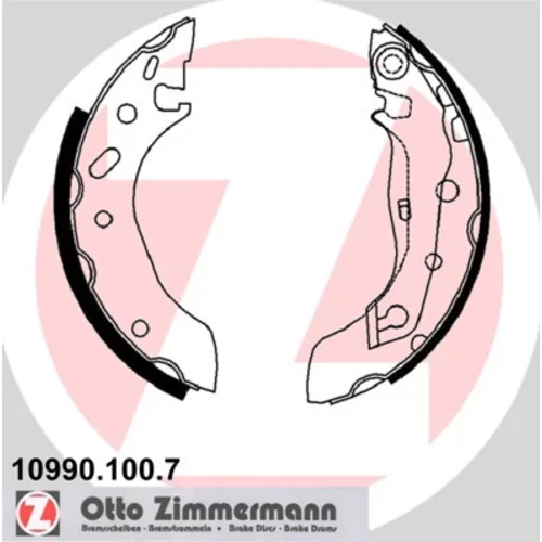 Sada brzdových čeľustí ZIMMERMANN 10990.100.7