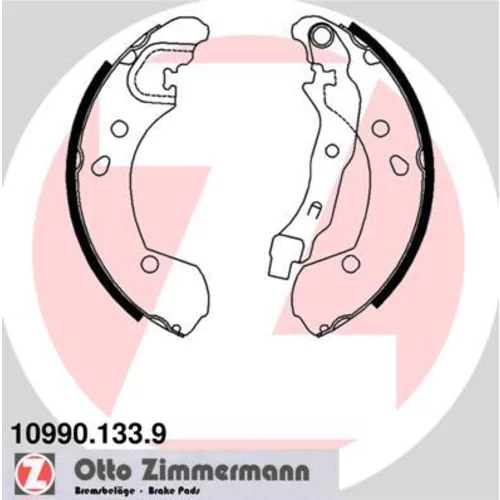 Sada brzdových čeľustí ZIMMERMANN 10990.133.9