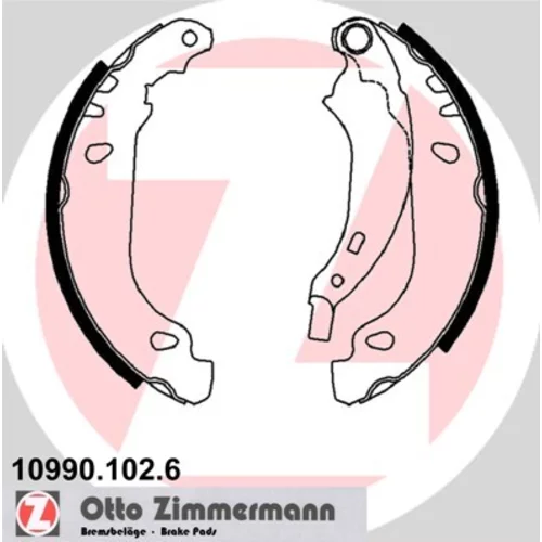 Sada brzdových čeľustí ZIMMERMANN 10990.102.6