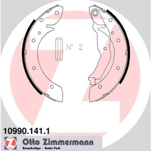 Sada brzdových čeľustí Zimmermann 10990.141.1