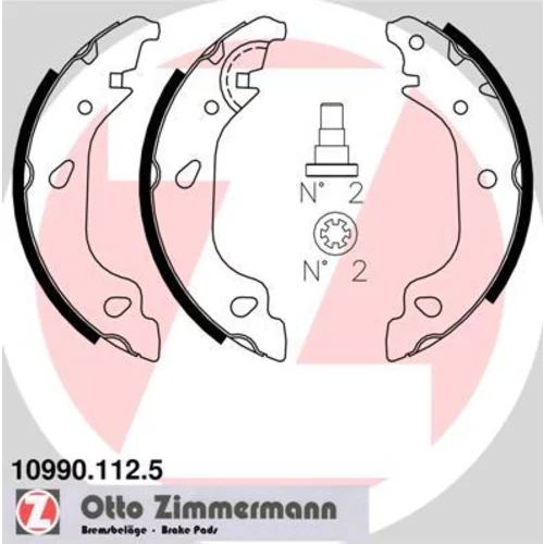 Sada brzdových čeľustí ZIMMERMANN 10990.112.5
