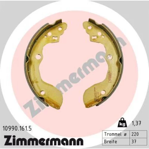 Sada brzdových čeľustí ZIMMERMANN 10990.161.5