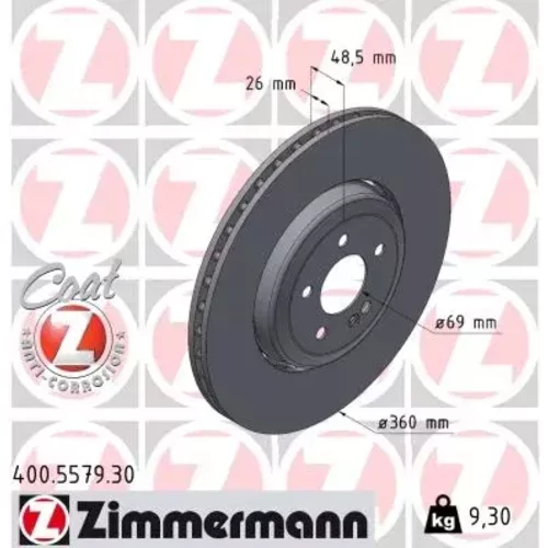 Brzdový kotúč ZIMMERMANN 400.5579.30