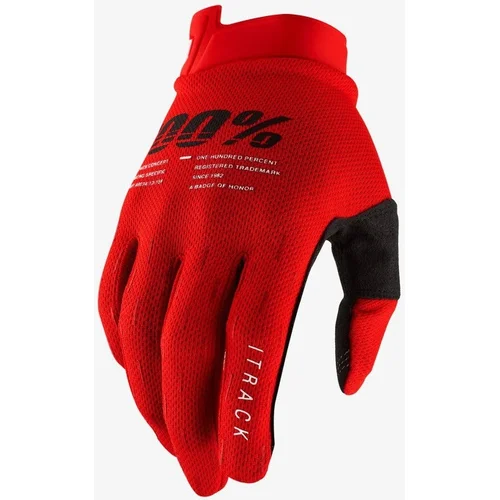 Rukavice iTRACK 100% 10015-003-10 %, USA, (červená, veľkosť S)
