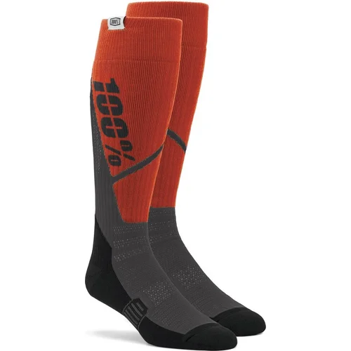 Ponožky TORQUE MX, 100% -USA (oranžová/sivá, veľkosť S/M)